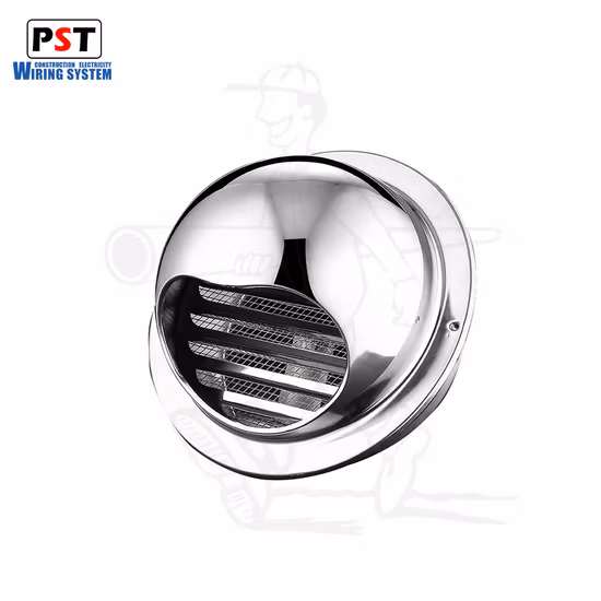 Китай Цена производителя OEM Вентиляция Настенная водонепроницаемая нержавеющая сталь 304 Возвратный выход кондиционера Выхлопная труба с круглым бычьим носом Вентиляционный колпак