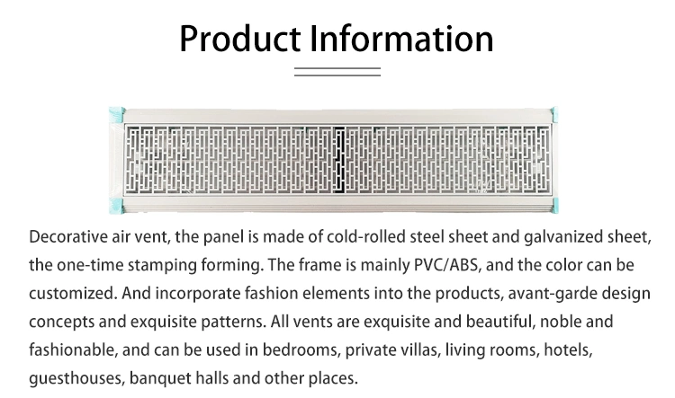 Ventilation Square Plastic Ceiling Return Air Vents for HVAC Ventilation Grille Adjustable Louver Air Vent